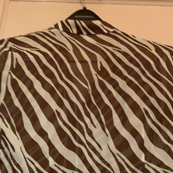 MICHAEL KORS SZ 6 BLOUSE.ANIMAL PRINT. New - Picture 5 of 12
